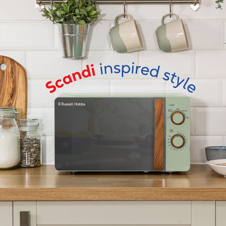 Russell Hobbs 17L Freestanding Solo Microwave - Matte Green
