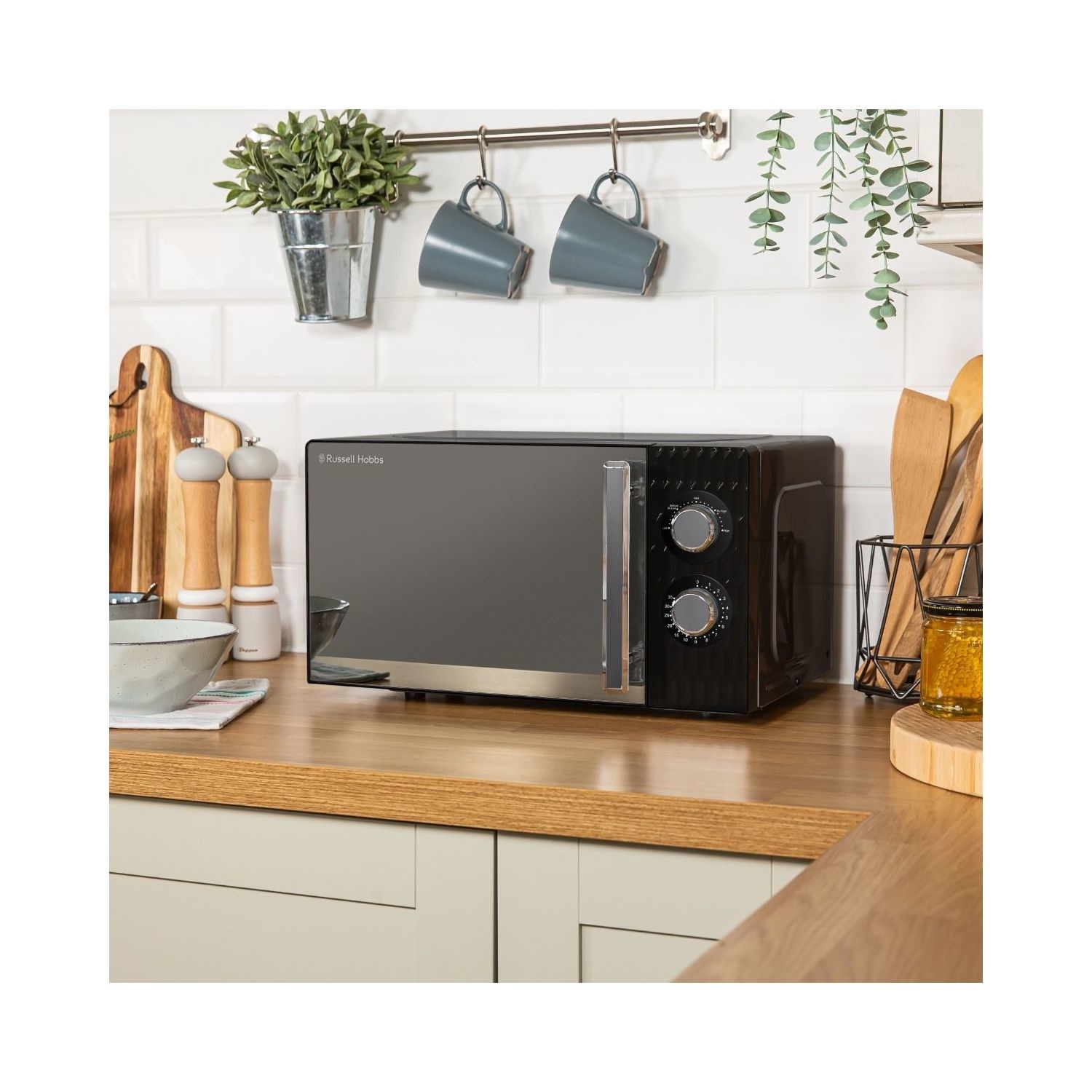 Russell hobbs honeycomb grey microwave new arrivals