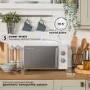 Russell Hobbs RHMM715 Honeycomb Manual Microwave 17L, White
