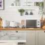 Russell Hobbs RHMM715 Honeycomb Manual Microwave 17L, White