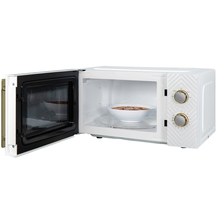 Russell Hobbs Groove RHMM723 17L Compact Freestanding Solo Microwave - White