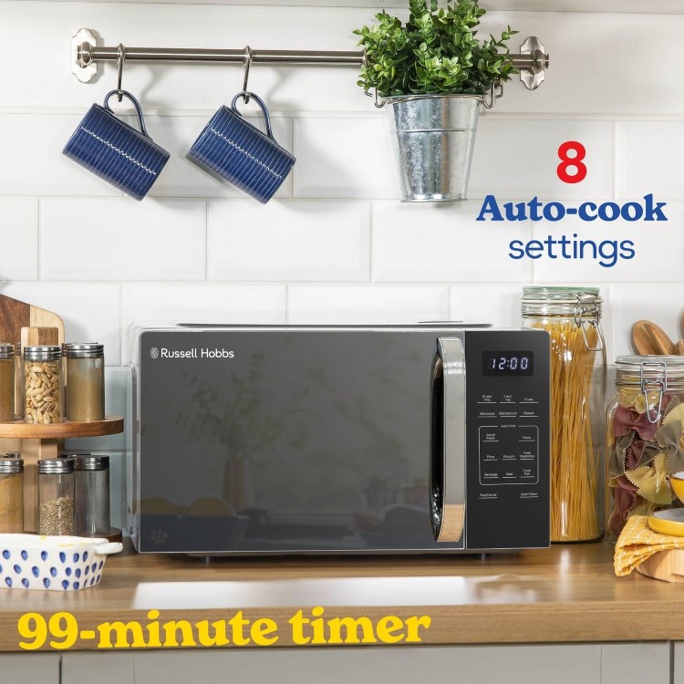 Russell Hobbs RHMT2045S 20L Touch Control Digital Microwave - Silver
