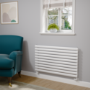Sorrento White Oval Designer Radiator 590x1000mm Single Panel 2420 BTU