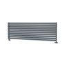 Sorrento Linea Dark Grey Anthracite Oval Designer Radiator 590x1800mm Single Panel 4256 BTU - Horizontal Bars