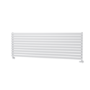 Sorrento Linea White Oval Designer Radiator 590x1800mm Single Panel 4256 BTU - Horizontal Bars