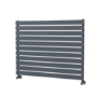 Riace Dark Grey Anthracite Flat Designer Radiator 770x1000mm Single Panel 2973 BTU