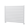 Riace Linea White Flat Designer Radiator 770x1000mm Single Panel 2973 BTU - Horizontal Bars