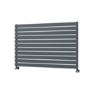 Riace Linea Dark Grey Anthracite Flat Designer Radiator 770x1200mm Single Panel 3519 BTU - Horizontal Bars
