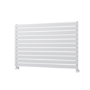 Riace Linea White Flat Designer Radiator 770x1200mm Single Panel 3519 BTU - Horizontal Bars