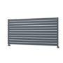 Riace Linea Dark Grey Anthracite Flat Designer Radiator 770x1600mm Single Panel 4638 BTU - Horizontal Bars