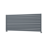 Riace Linea Dark Grey Anthracite Flat Designer Radiator 770x1800mm Single Panel 5215 BTU - Horizontal Bars