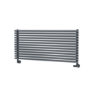 Ventura Dark Grey Anthracite Oval Unique Designer Radiator 455x1000mm Single Panel 2249 BTU
