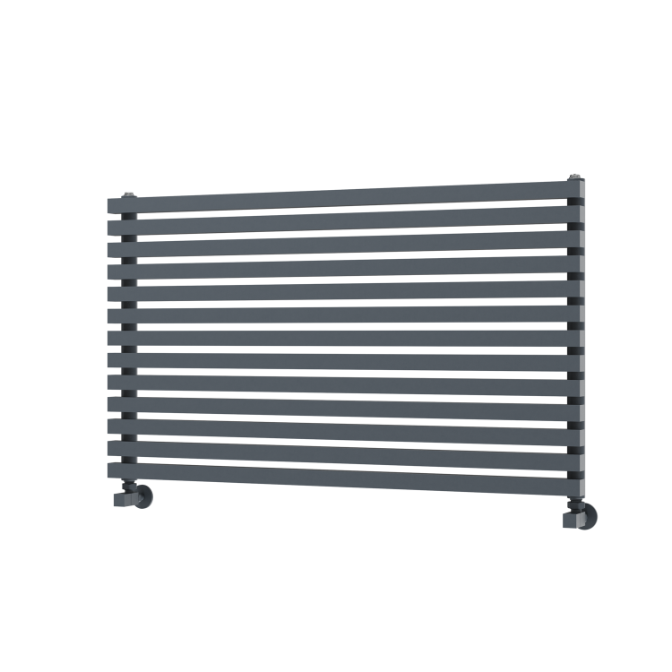 Ravello Dark Grey Anthracite Square Designer Radiator 585x1000mm Single Panel 2785 BTU