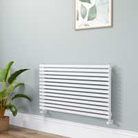 Ravello White Square Designer Radiator 585x1000mm Single Panel 2785 BTU