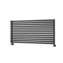 Ravello Midnight Black Square Designer Radiator 585x1200mm Single Panel 3287 BTU