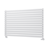 Sorrento Linea White Oval Designer Radiator 767x1200mm Single Panel 3724 BTU - Horizontal Bars