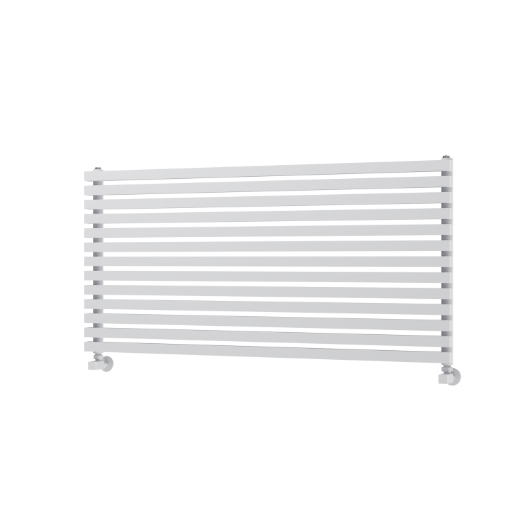 Ravello White Square Designer Radiator 585x1200mm Single Panel 3287 BTU