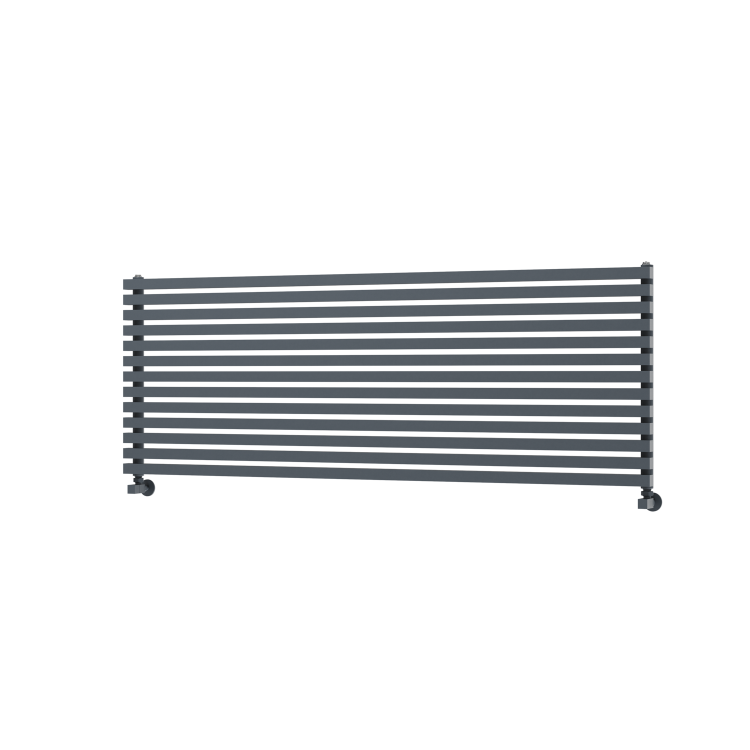 Ravello Dark Grey Anthracite Square Designer Radiator 585x1600mm Single Panel 4266 BTU