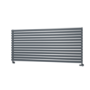 Sorrento Linea Dark Grey Anthracite Oval Designer Radiator 767x1800mm Single Panel 5532 BTU - Horizontal Bars