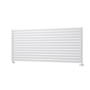 Sorrento Linea White Oval Designer Radiator 767x1800mm Single Panel 5532 BTU - Horizontal Bars