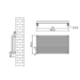 Ventura Midnight Black Oval Unique Designer Radiator 455x800mm Single Panel 1887 BTU