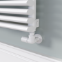 Ventura White Oval Unique Designer Radiator 455x800mm Single Panel 1887 BTU