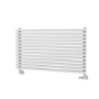 Ventura White Oval Unique Designer Radiator 455x800mm Single Panel 1887 BTU
