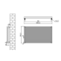 Ventura Dark Grey Anthracite Oval Unique Designer Radiator 595x1000mm Single Panel 3072 BTU