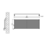Ventura Midnight Black Oval Unique Designer Radiator 595x1600mm Single Panel 5212 BTU