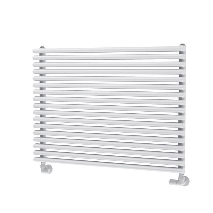 Ventura White Oval Unique Designer Radiator 595x800mm Single Panel 2386 BTU