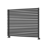 Ravello Midnight Black Square Designer Radiator 810x1000mm Single Panel 3860 BTU