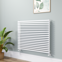 Ravello White Square Designer Radiator 810x1000mm Single Panel 3860 BTU