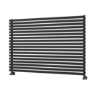 Ravello Midnight Black Square Designer Radiator 810x1200mm Single Panel 4553 BTU