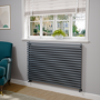 Ravello Dark Grey Anthracite Square Designer Radiator 810x1200mm Single Panel 4553 BTU