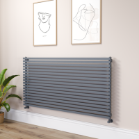 Ravello Dark Grey Anthracite Square Designer Radiator 810x1600mm Single Panel 5908 BTU