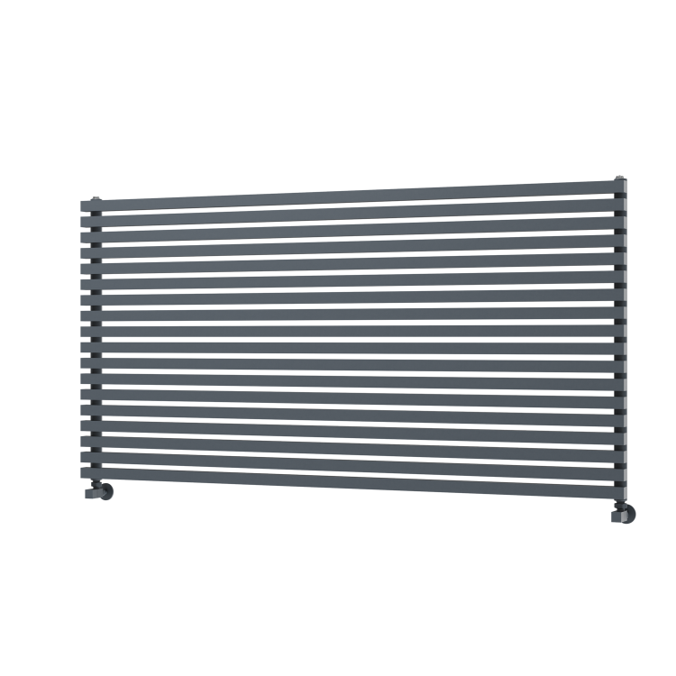 Ravello Dark Grey Anthracite Square Designer Radiator 810x1600mm Single Panel 5908 BTU