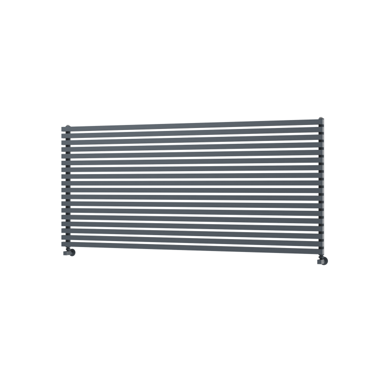 Ravello Dark Grey Anthracite Square Designer Radiator 810x1800mm Single Panel 6570 BTU