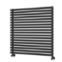 Ravello Midnight Black Square Designer Radiator 810x800mm Single Panel 3150 BTU