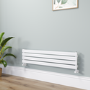 Riace White Flat Designer Radiator 280x1200mm Single Panel 1280 BTU