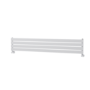 Riace Linea White Flat Designer Radiator 280x1600mm Single Panel 1686 BTU - Horizontal Bars