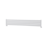 Riace Linea White Flat Designer Radiator 280x1800mm Single Panel 1898 BTU - Horizontal Bars
