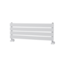 Riace Linea White Flat Designer Radiator 280x800mm Single Panel 884 BTU - Horizontal Bars