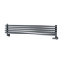 Ventura Dark Grey Anthracite Oval Unique Designer Radiator 175x1000mm Single Panel 945 BTU