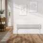 Ventura White Oval Unique Designer Radiator 175x1000mm Single Panel 945 BTU