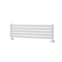 Sorrento Linea White Oval Designer Radiator 295x1000mm Single Panel 1212 BTU - Horizontal Bars