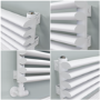Ventura White Oval Unique Designer Radiator 175x1200mm Single Panel 1147 BTU