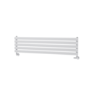 Sorrento Linea White Oval Designer Radiator 295x1200mm Single Panel 1433 BTU - Horizontal Bars