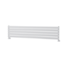Riace Linea White Flat Designer Radiator 350x1600mm Single Panel 2109 BTU - Horizontal Bars