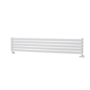 Sorrento Linea White Oval Designer Radiator 295x1600mm Single Panel 1891 BTU - Horizontal Bars