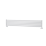 Sorrento Linea White Oval Designer Radiator 295x1800mm Single Panel 2126 BTU - Horizontal Bars